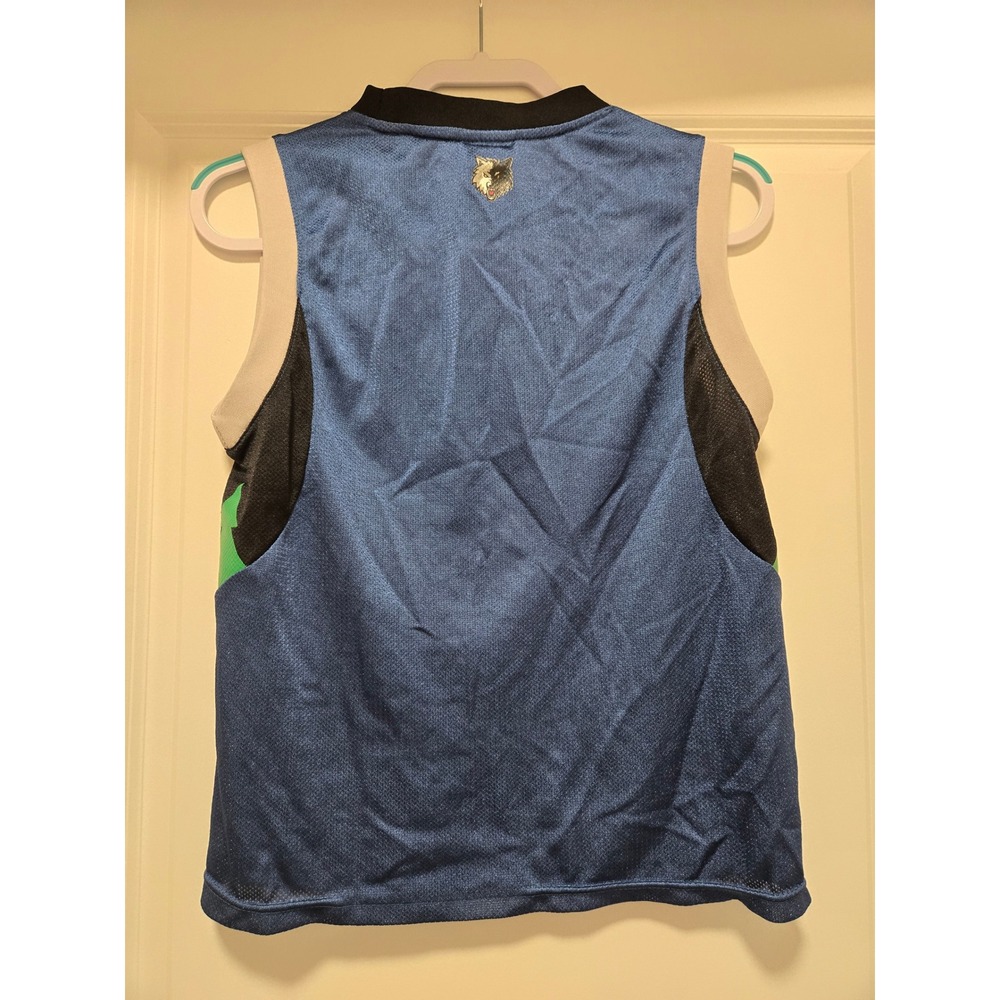 Adidas Minnesota Timberwolves NBA Jersey Youth Medium 10-12 Blue Mesh Basketball - Picture 3 of 4